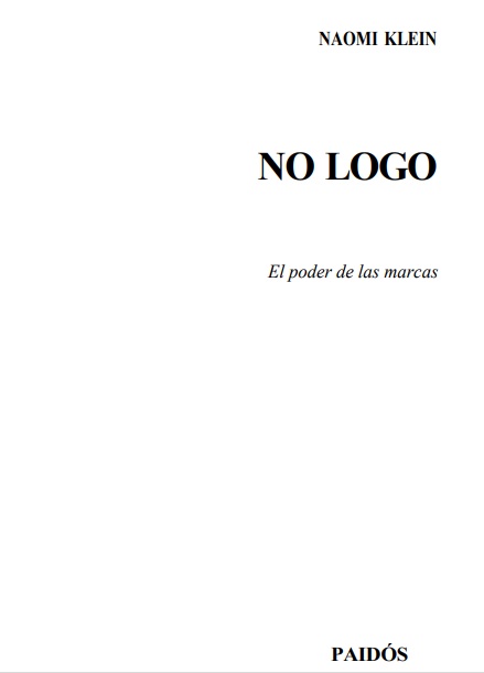 No logo: El poder de las marcas